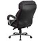 Emma and Oliver Big & Tall 500 lb. Rated Leather Executive Swivel Ergonomic Office Chair with Chrome Base and Arms